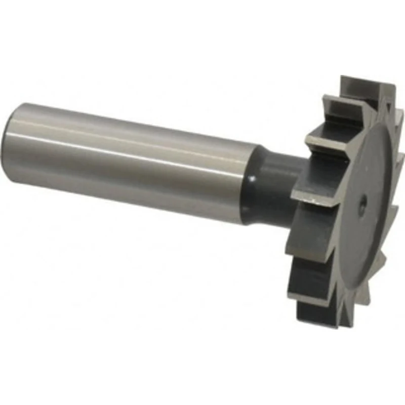 Value Collection ANSI 812 (Old Std # 24) 1-1/2 Cut Diam, 1/4 Cut Width, 1/2 Shank, Straight-Tooth Woodruff Keyseat Cu...